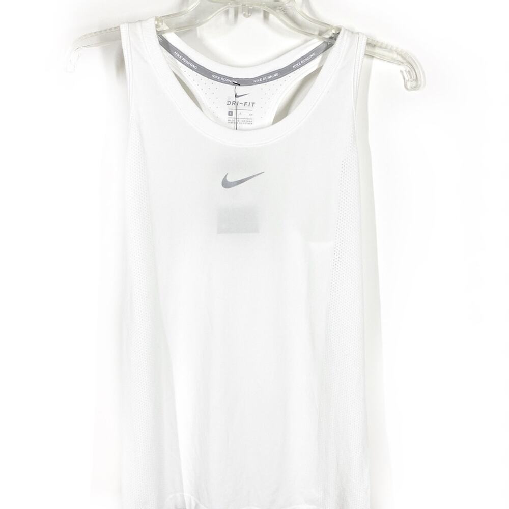 Nike Infinite Tank - White / Silver Swoosh - Size Small - NWT - Picture 2 of 12